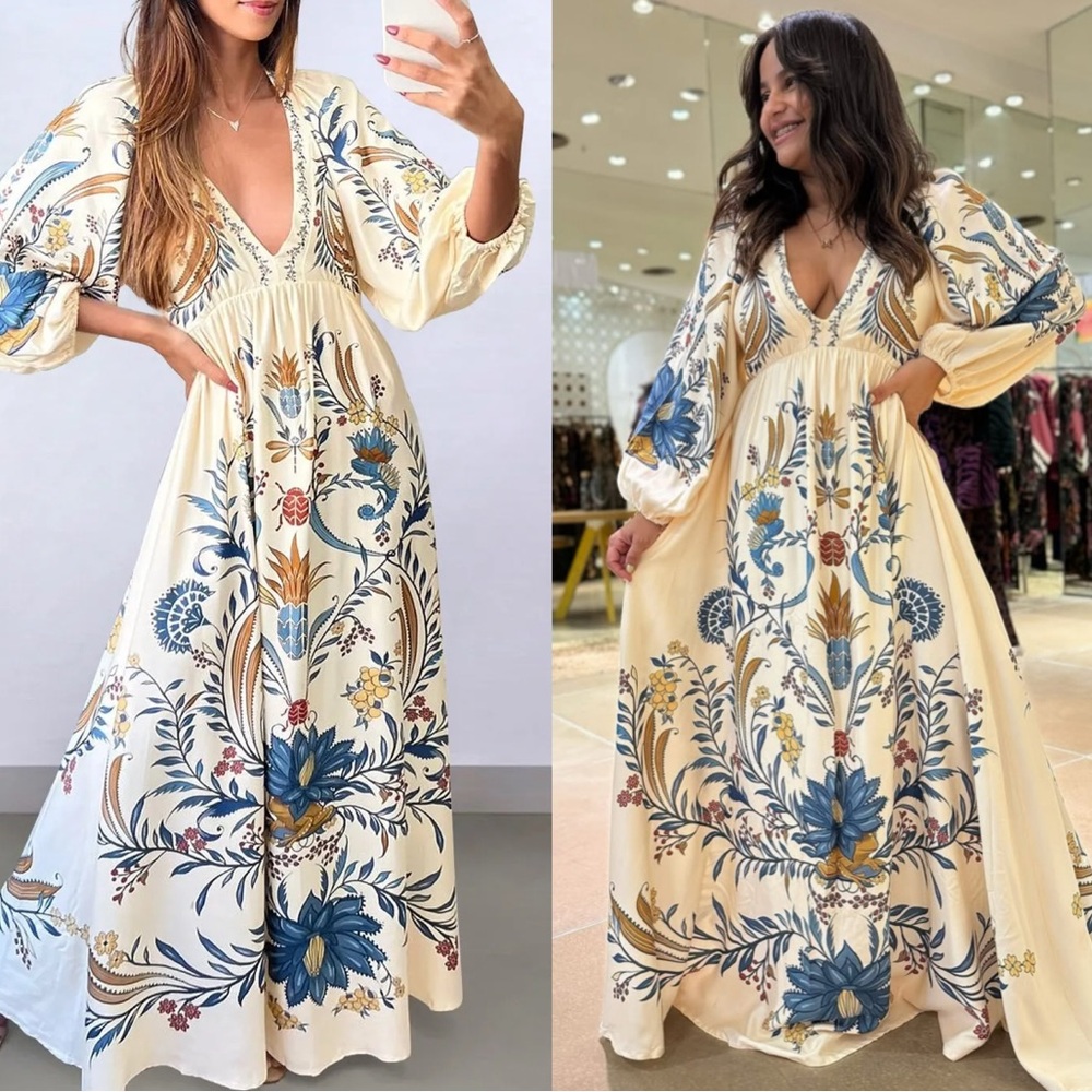 FARM Rio Romantic Floral Maxi Dress